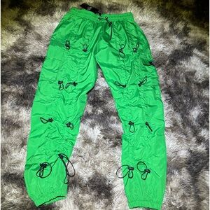 Boohoo Mens Green Cargo Pants